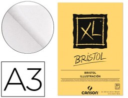 Bloc dibujo Canson XL Bristol A3 50 hojas 180g/m²